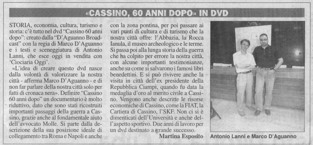 Ciociaria Oggi 05-08-2006